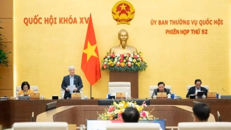 Ủy ban Thường vụ Quốc hội tổng kết Kỳ họp thứ 10, Quốc hội khóa XV. (Ảnh: DUY LINH)