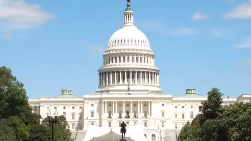 Tòa nhà Quốc hội Mỹ ở thủ đô Washington D.C. (Ảnh: TTXVN)