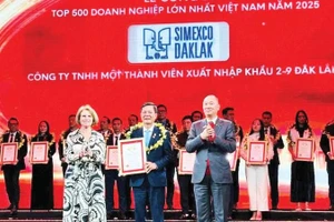 Simexco Daklak được vinh danh tại lễ công bố VNR500 năm 2025.