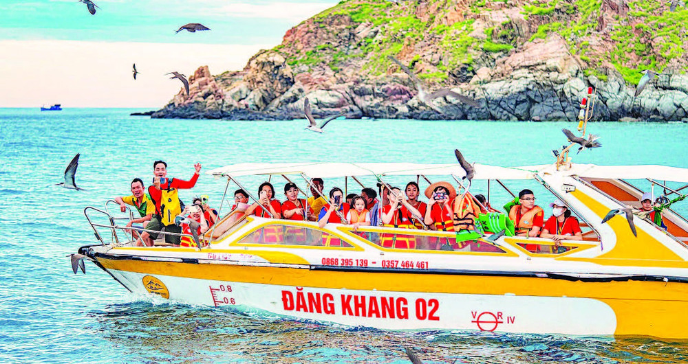 4. Hàng trăm du khách đến thăm vùng biển Nhơn Lý mỗi ngày để chờ đợi khoảnh khắc cá voi nổi lên săn mồi. 104.jpg