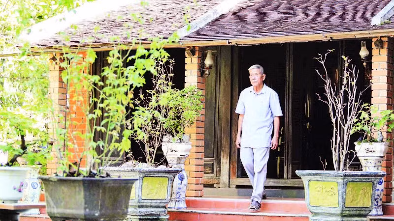 Nhà vườn Xuân Đài ở làng Thủy Biều.