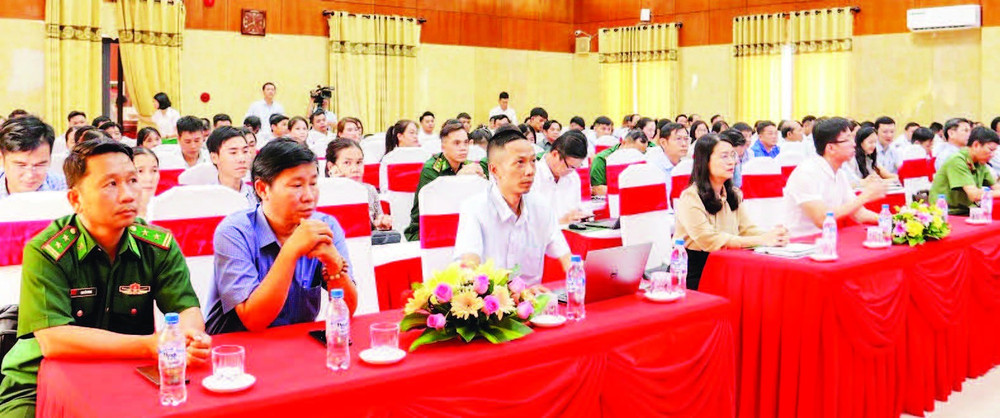 Các đại biểu tham dự hội nghị tập huấn công tác thông tin đối ngoại và truyền thông chính sách năm 2025. (Ảnh H.H)