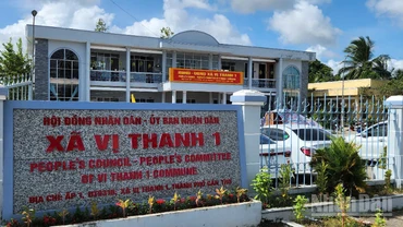 Trụ sở xã Vị Thanh 1, thành phố Cần Thơ.