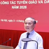 Đồng chí Phạm Tất Thắng phát biểu tại hội nghị (Ảnh: THẾ ĐẠI)