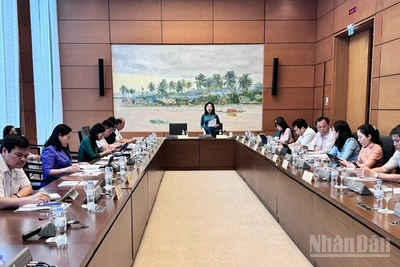 Quang cảnh phiên thảo luận tại Tổ 13 của Quốc hội, chiều 16/6/2025. (Ảnh: TRUNG HƯNG)