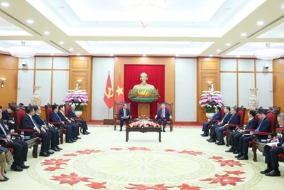 Quang cảnh buổi tiếp. (Ảnh: TTXVN)