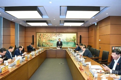 Quang cảnh phiên thảo luận tại tổ của Quốc hội, ngày 4/11/2025. (Ảnh: DUY LINH)