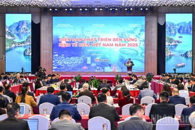 Toàn cảnh Diễn đàn Phát triển bền vững kinh tế biển Việt Nam năm 2025. (Ảnh: THÀNH ĐẠT)