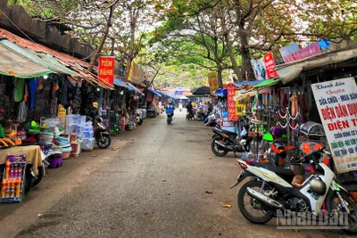 Chợ truyền thống đang từng bước chuyển mình để bắt nhịp với xu thế thị trường hiện đại. (Ảnh: TRUNG HƯNG)