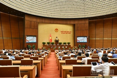 Quang cảnh phiên họp của Quốc hội. (Ảnh: THỦY NGUYÊN)