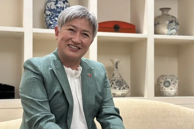 Bộ trưởng Ngoại giao Australia Penny Wong. (Ảnh: VĂN TOẢN)