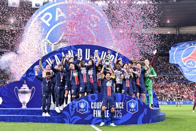 Thành công năm nay là phần thưởng cho sự kiên trì của PSG trong hành trình trở thành một thế lực bóng đá châu Âu. (Ảnh: PSG)