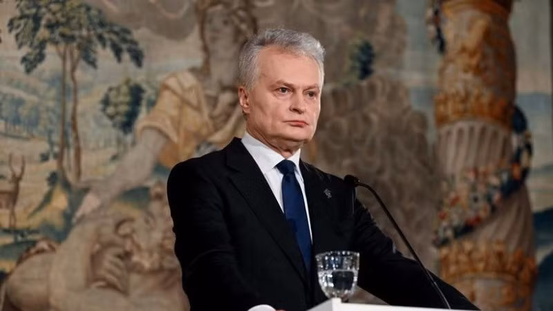 Tổng thống Litva Gitanas Nauseda. (Ảnh: Tân Hoa Xã)