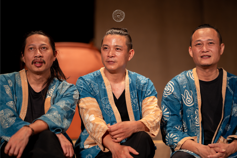 Ba nghệ sĩ Nguyễn Đức Minh, Nguyễn Quang Sự, Đinh Anh Tuấn