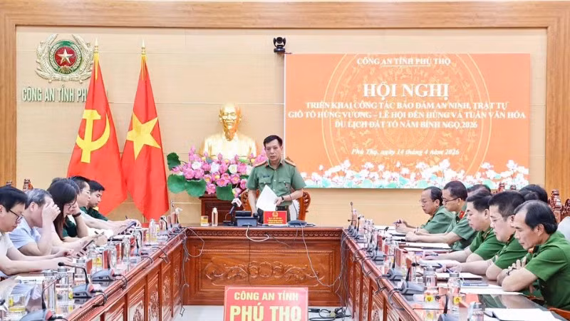 Công an tỉnh Phú Thọ phối hợp các đơn vị, địa phương triển khai phương án bảo đảm an ninh, trật tự tại Lễ hội Đền Hùng.