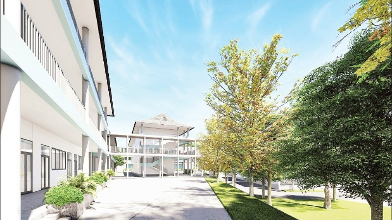 Trường mầm non Sóc Hà khang trang, hiện đại ở vùng đất “địa chỉ đỏ” cách mạng.