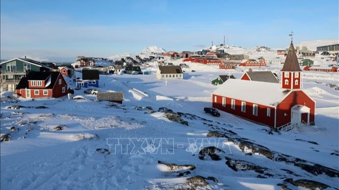 Quang cảnh thành phố Nuuk, Greenland. (Ảnh: THX/TTXVN)