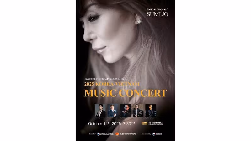Poster chương trình hòa nhạc Việt Nam-Hàn Quốc 2025 (Ảnh: Trung tâm Văn hóa Hàn Quốc tại Việt Nam cung cấp) 