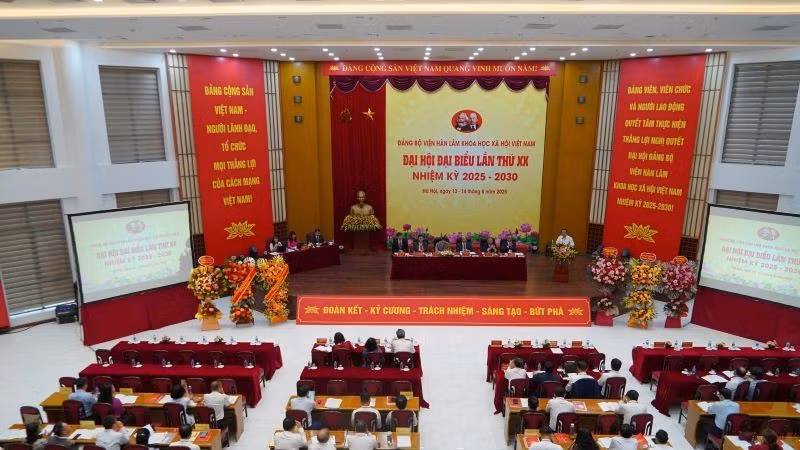 Đại hội đại biểu lần thứ XX, nhiệm kỳ 2025-2030 của Đảng bộ Viện Hàn lâm Khoa học xã hội Việt Nam.