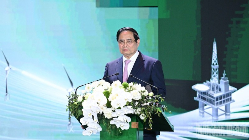 Thủ tướng Phạm Minh Chính phát biểu ý kiến chỉ đạo hội nghị. (Ảnh: Trần Hải)