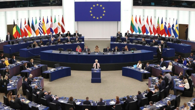 (Tư liệu) Toàn cảnh một phiên họp Nghị viện châu Âu (EP) ở Strasbourg, Pháp. (Ảnh: THX/TTXVN)