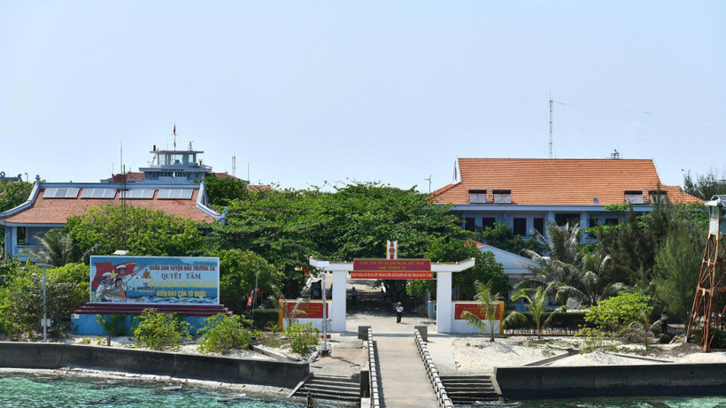 Một góc đặc khu Trường Sa, tỉnh Khánh Hòa. (Ảnh ĐĂNG KHOA)