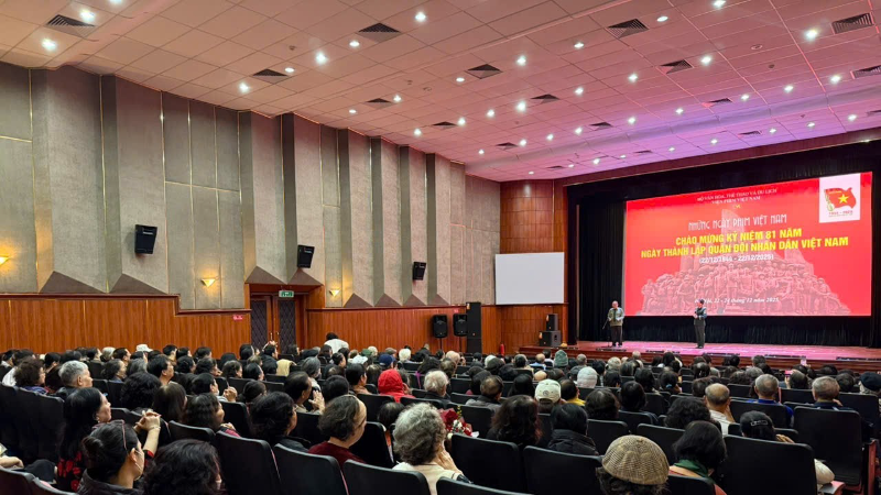 Viện Phim Việt Nam tổ chức chiếu phim chào mừng kỷ niệm 81 năm Ngày thành lập Quân đội nhân dân Việt Nam (22/12/1944-22/12/2025). (Ảnh VFI)