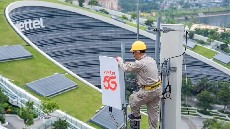 Viettel tiếp tục khẳng định vị thế mạng 5G lớn nhất Việt Nam. (Ảnh: CẨM THỦY)