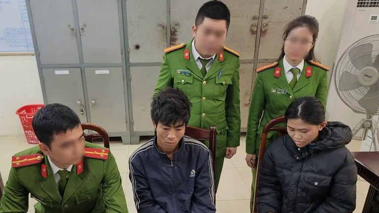 Các đối tượng bị bắt giữ.