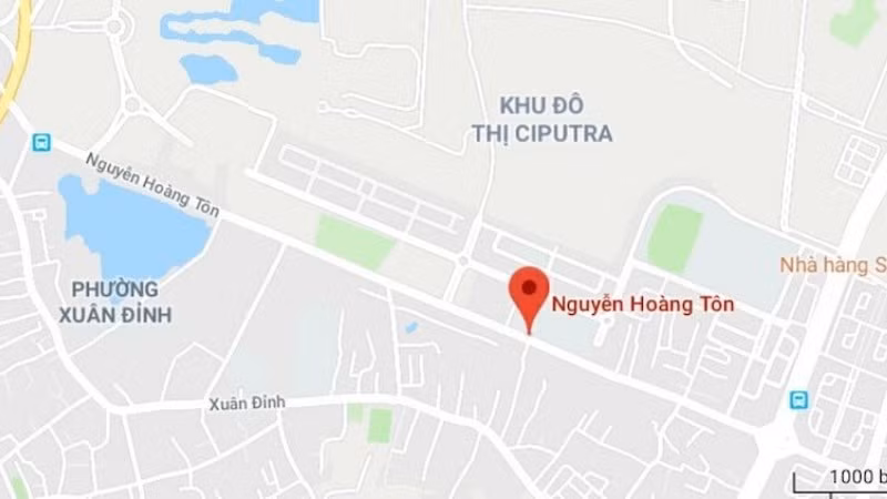 Tuyến đường Nguyễn Hoàng Tôn được nghiên cứu đầu tư theo quy hoạch. (Ảnh: Internet)