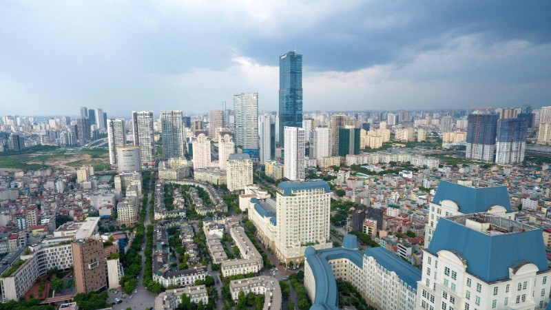 Một góc đô thị phía tây của Hà Nội. (Ảnh: DUY LINH)