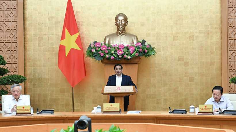 Thủ tướng Chính phủ Phạm Minh Chính chủ trì Phiên họp Chính phủ chuyên đề xây dựng pháp luật tháng 9/2025.