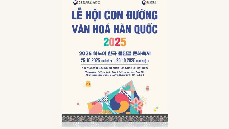 Poster giới thiệu chương trình (Ảnh: Đại sứ quán Hàn Quốc tại Việt Nam cung cấp)