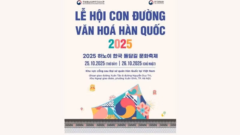 Poster giới thiệu chương trình (Ảnh: Đại sứ quán Hàn Quốc tại Việt Nam cung cấp)