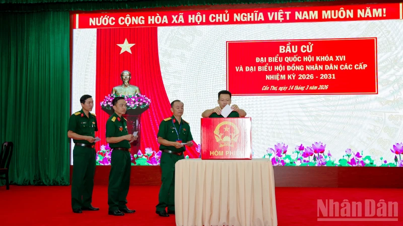 Cần Thơ tổ chức bầu cử sớm cho lực lượng vũ trang, đảm bảo nhiệm vụ chiến đấu