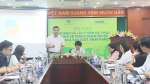 Hội thảo “Phổ biến và lấy ý kiến dự thảo Nghị định quy định về trách nhiệm mở rộng của nhà sản xuất, nhập khẩu (EPR)” diễn ra tại Hà Nội chiều 30/6.