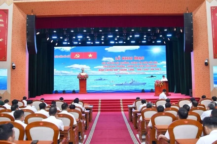 Quang cảnh khai mạc hội thi.