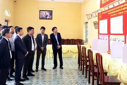 Lãnh đạo thành phố Hải Phòng kiểm tra công tác chuẩn bị cơ sở vật chất phục vụ bầu cử.