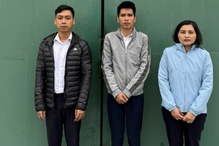 Ba cán bộ, nhân viên ngân hàng bị khởi tố, bắt tạm giam. (Ảnh: Công an Hải Phòng)