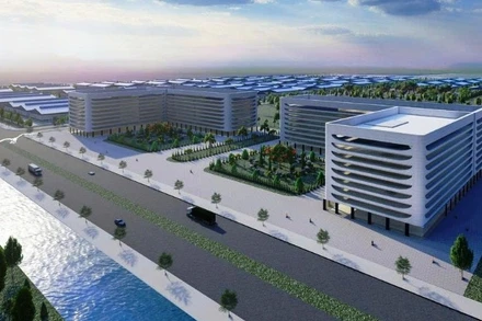 Phối cảnh Dự án đầu tư xây dựng và kinh doanh kết cấu hạ tầng Khu công nghiệp Tiên Lãng 1.