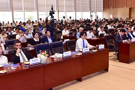 Các chuyên gia, nhà khoa học, nhà quản lý tham gia Hội thảo “Khoa học và công nghệ biển thành phố Hải Phòng: Tầm nhìn chiến lược - Đề xuất đột phá” nằm trong khuôn khổ Techfest Hải Phòng 2025.