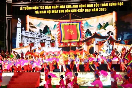 Chương trình tổng duyệt Lễ tưởng niệm 725 năm ngày mất Anh hùng dân tộc Trần Hưng Đạo và khai hội mùa thu Côn Sơn-Kiếp Bạc năm 2025.
