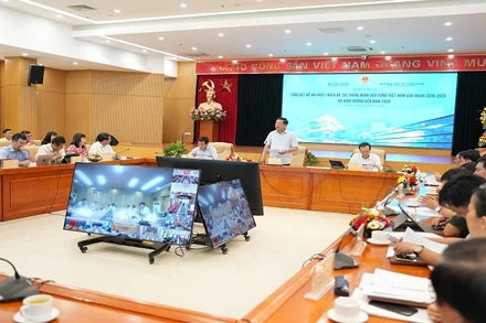 Toàn cảnh Hội nghị tổng kết Đề án phát triển đô thị thông minh bền vững Việt Nam. (Ảnh: BÍCH NGỌC)