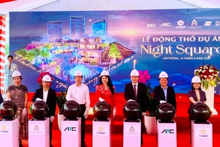 Lễ động thổ dự án Night Square do Công ty cổ phần đầu tư Thùy Dương (TD Group) đầu tư.