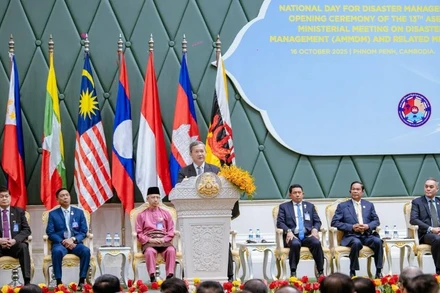 Thủ tướng Campuchia Hun Manet chủ trì lễ khai mạc. (Ảnh: Bộ Thông tin Campuchia)