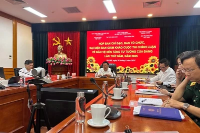 Quang cảnh cuộc họp Ban Chỉ đạo và Ban Tổ chức cuộc thi.