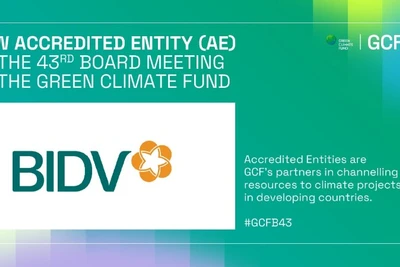 BIDV - ngân hàng thương mại cổ phần tại Việt Nam đầu tiên trở thành tổ chức được công nhận của Quỹ Khí hậu Xanh