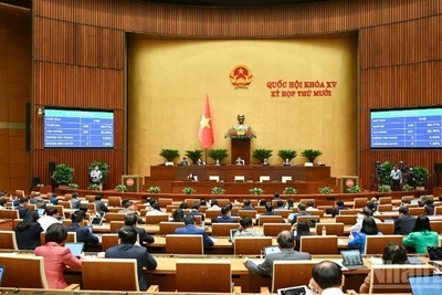Kỳ họp thứ 10, Quốc hội khóa XV đã thông qua nhiều luật, nghị quyết quan trọng. (Ảnh: DUY LINH)
