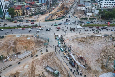 Nút giao Vành đai 1-đường Nguyễn Chí Thanh sẽ được xây dựng cầu vượt trực thông.