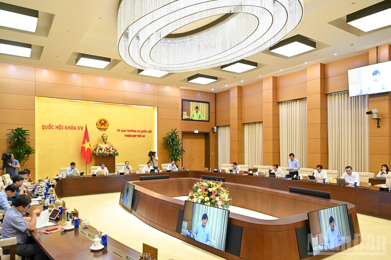 Quang cảnh phiên họp sáng 10/6. (Ảnh: DUY LINH) ndo_br_bnd-5617.jpg